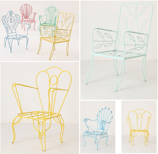 Garden Party Chairs. Patio chairs. Pretty patio chairs. Outdoor chairs. Outdor furniture.