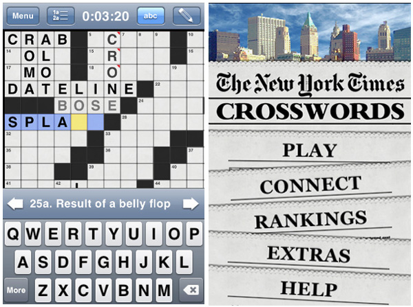 The New York Times Crosswords App; The New York Times Crossword App; NYTimes Crosswords App