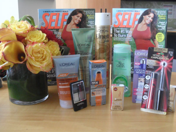 Online contests; Win a goodie bag; Win a goody bag; Loreal Paris Giveaway; SELF Magazine Giveaway