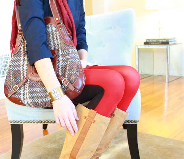 personal style blog; two-toned tights; hayden harnett bags; tommy hilfigger
