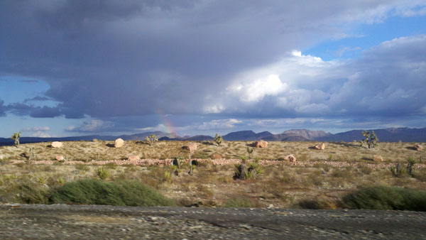 desert sky; rainbow photos; rainbows in the desert