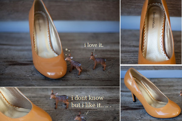 emersonmade_shoes; emrsonmade pumpkin patent pumps; emerson made shoes