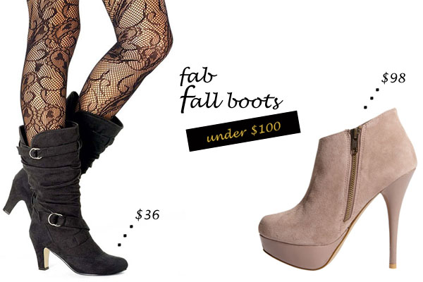 Fab Fall Boots that are affordable; affordable over-the-knee boots; affordable ankle boots; affordable booties; affordable leopard booties; fall shoes trends