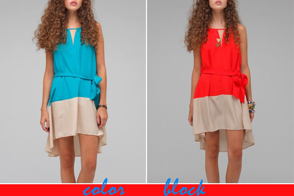 colorblock dress; how to wear the colorblock trend; color block fashion