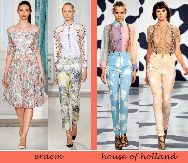 london fashion week erdem; house of holland