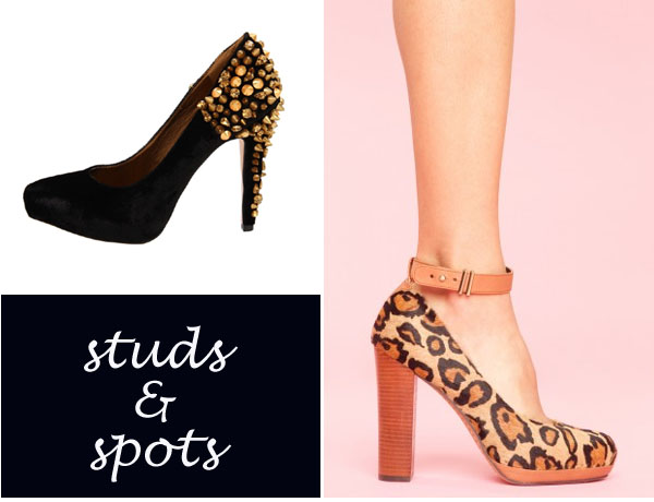 studded heels; leopard heels; leopard platforms; sam edelman shoes; animal print shoes