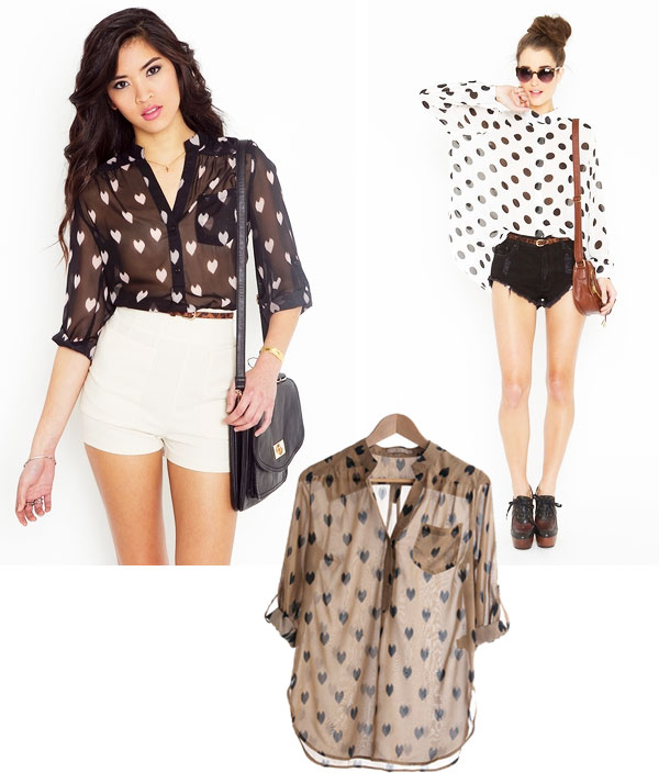 heart-print-blouse; polka dot blouse; emma roberts at sundance; emma roberts style; emma roberts heart-print blouse