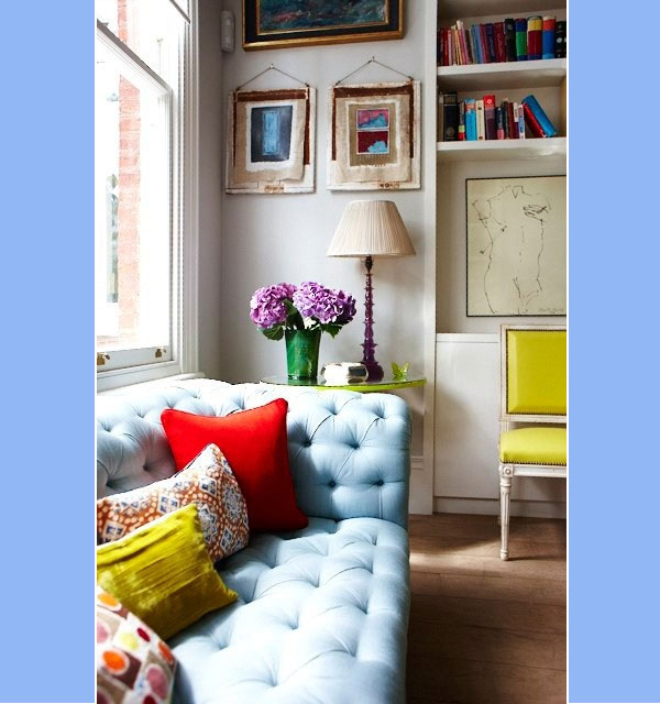blue couches; blue velvet couches; blue sofas; blue velvet sofas; sofia coppola's blue sofa