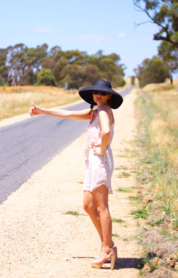 splatter paint dress; australian adventures