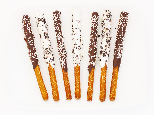 Black Tie Pretzel Rods for an Oscars Party by Kelly Golightly for Evite Postmark