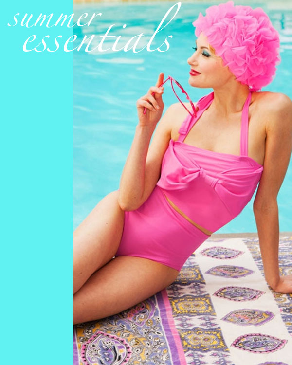 summer-essentials; cute one-pieces; summer trends; cute bathing suits; sun hat