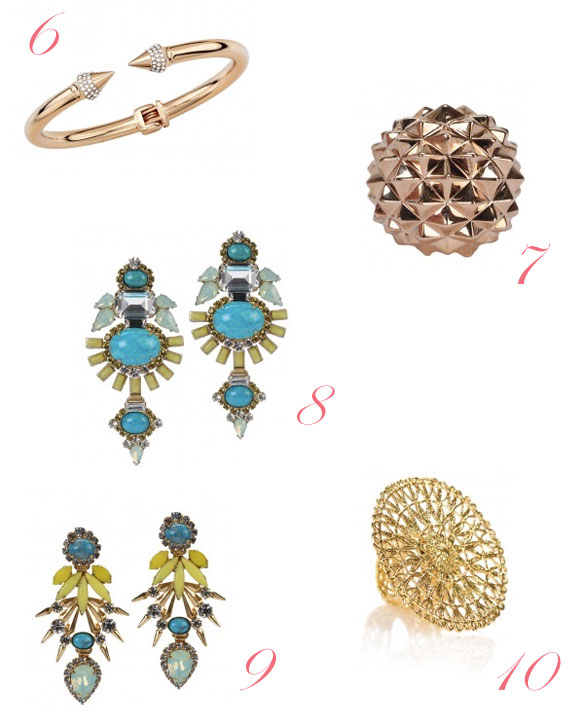 summer jewelry guide; summer jewelry trends; where to buy jewelry online; candy-colored jewelry; cool statement necklaces;