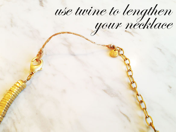 how to lengthen a necklace chain diy