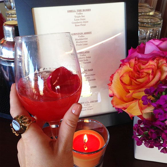 rose petal cocktail