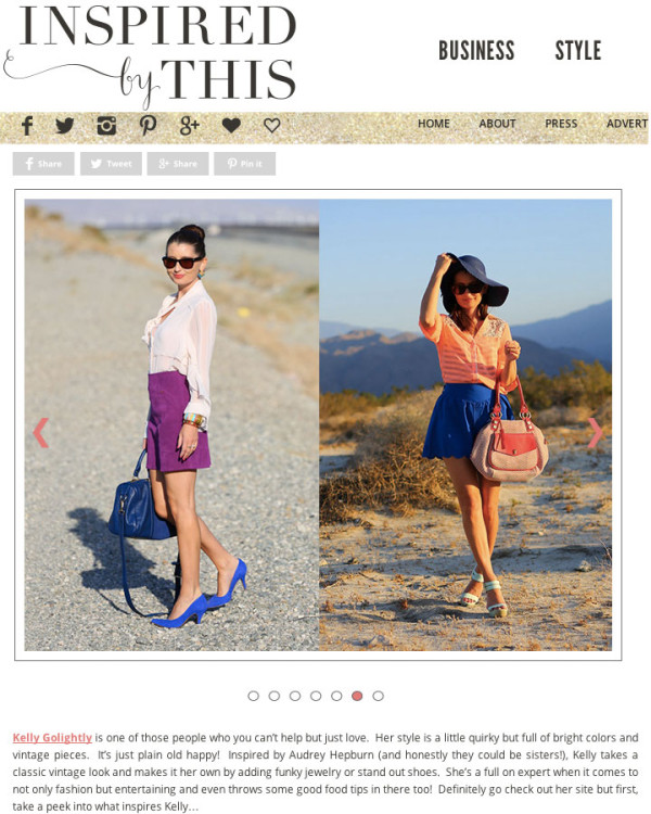 inspired by this blog interview with top la blogger kelly golightly