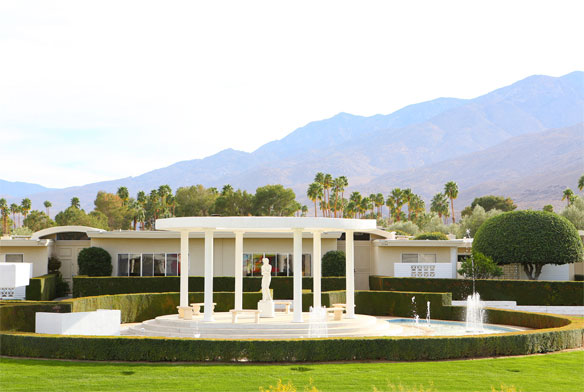 palm springs houses; christopher kennedy compound; showcase house; palm springs showhouse luxe magazine