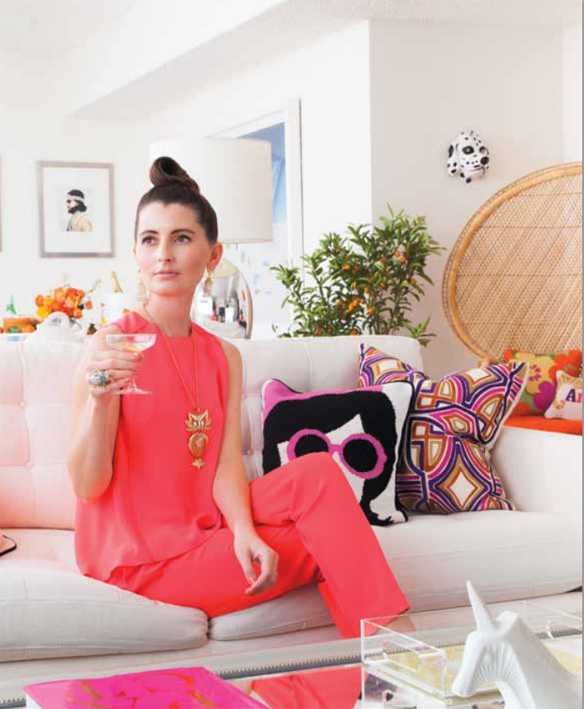 kelly lee of kelly golightly in darling magazine; how to style your space for spring