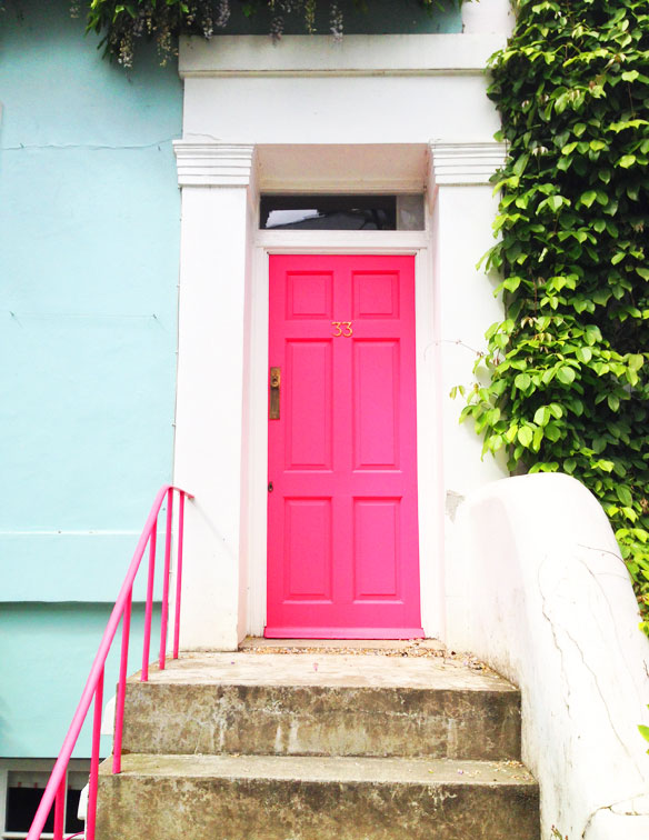london pink door