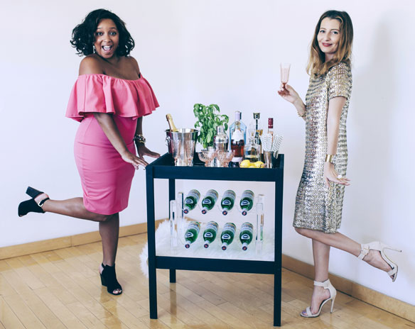 bar cart styling ideas from entertaining expert kelly golightly; 5 must-haves every bar cart needs from design writer and domaine home contributor kelly lee of kelly golightly