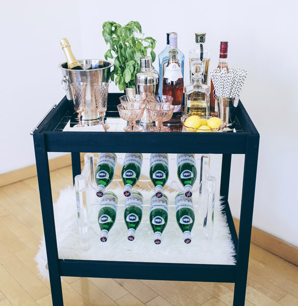 A Genius DIY Bar Cart + How To Style It