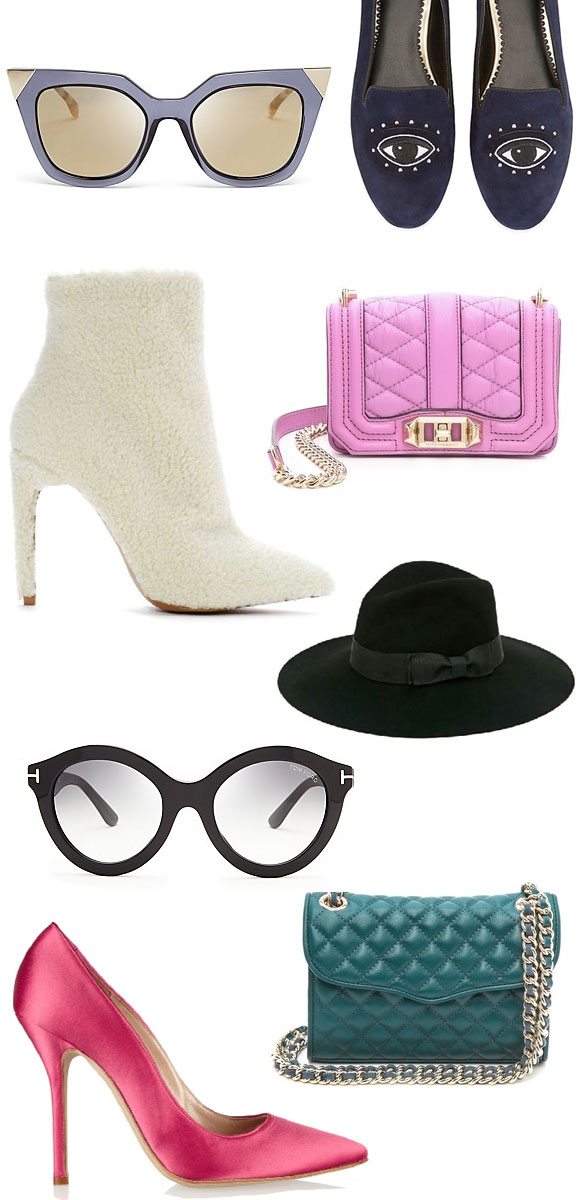 15 fabulous fall accessories; tom ford glasses, cute fall hats, pink satin pumps; best bags for fall 2014 rebecca minkoff handbag reviews