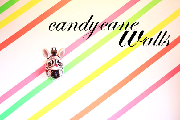 diy candy cane walls | kelly golightly