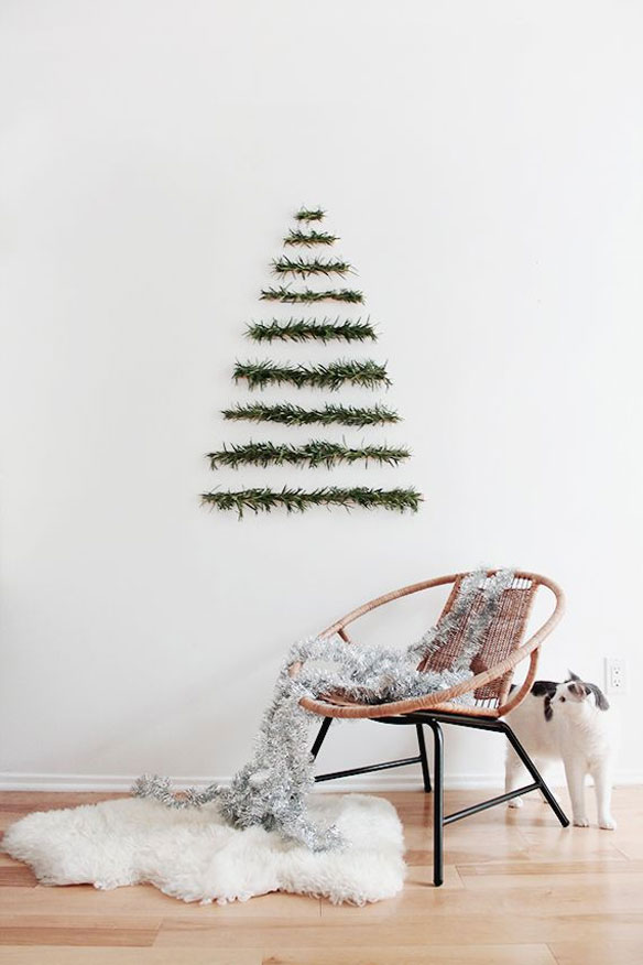 the perfect diy christmas tree for a small space