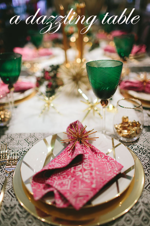 how to set a dazzling holiday table | kelly golightly