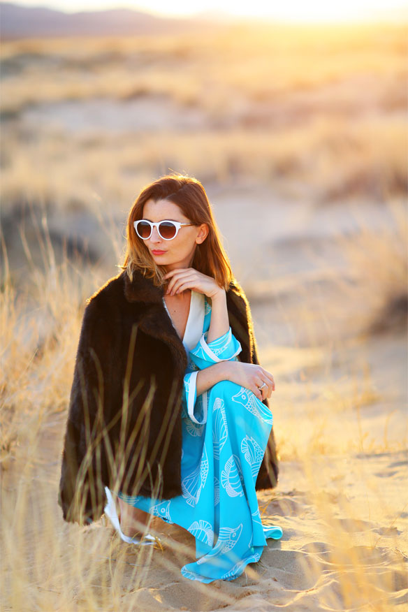 How To Wear a Caftan in the Winter