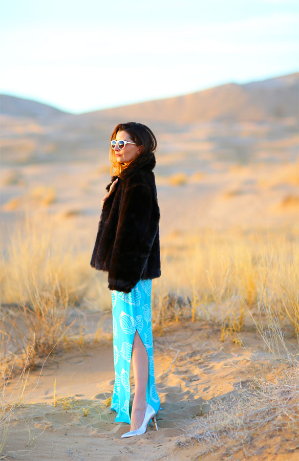how to style a caftan in the winter