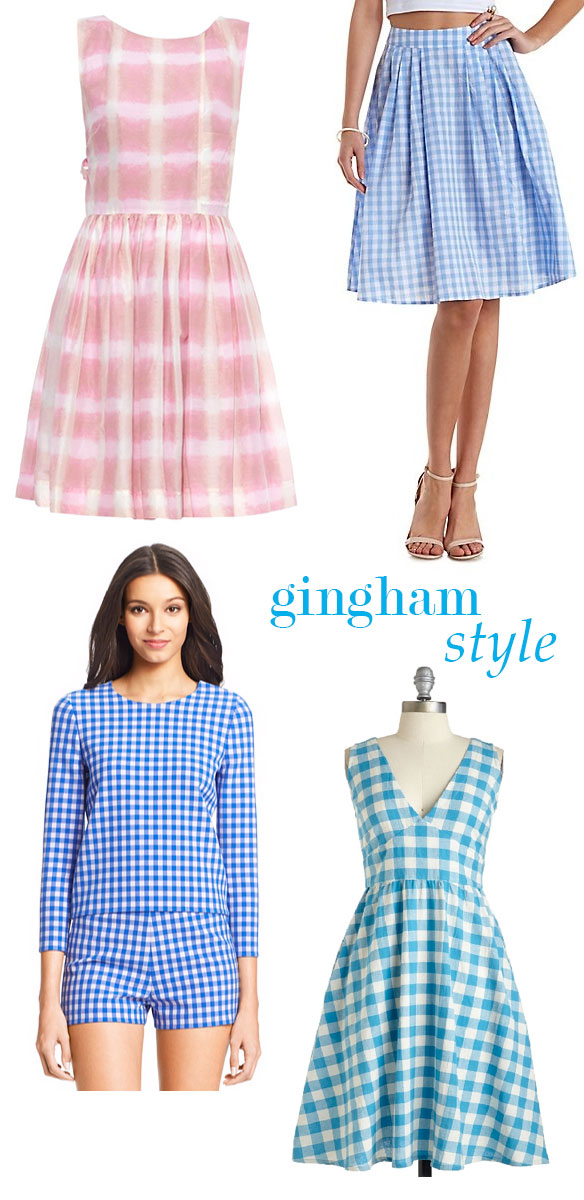 Gingham Style: The best gingham dresses, gingham shirts, gingham shorts, gingham skirts and styles for summer