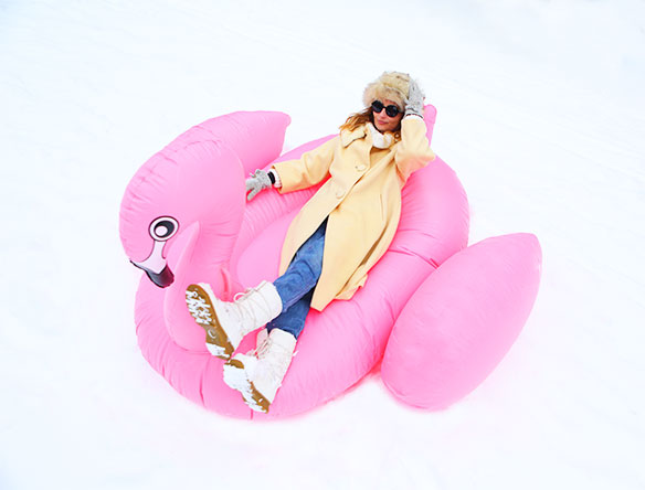 Inflatable Flamingo Float | KELLY GOLIGHTLY