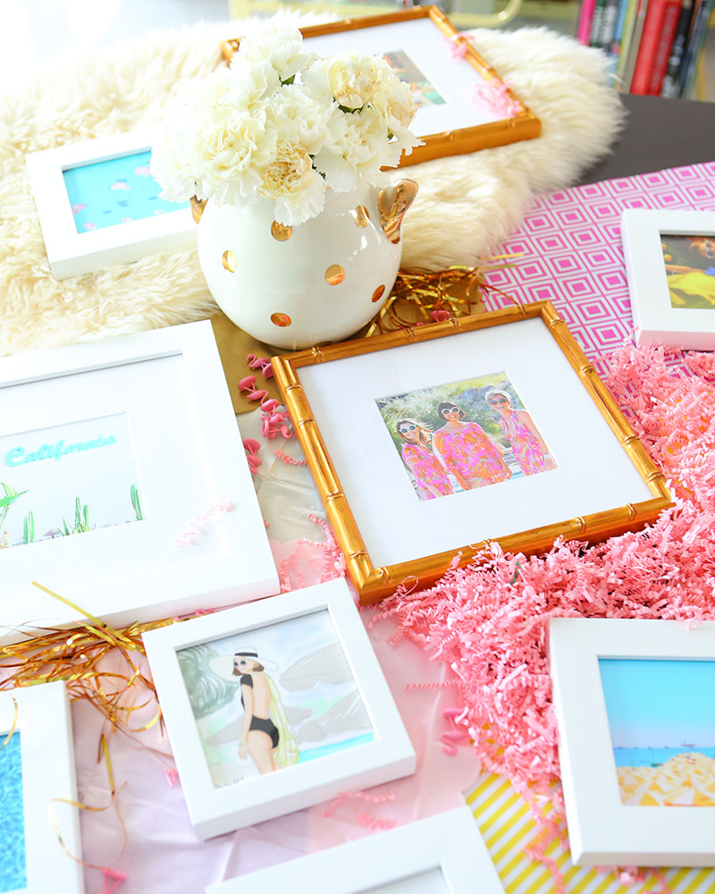 Where To Buy Frames Online: Kelly Golightly shares where to have your photos framed online + these framed Instagram Minis that make a perfect gift.  #framebridge