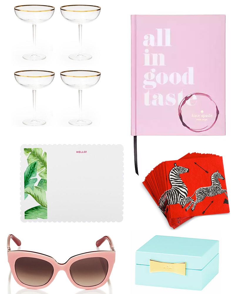 The Golightly Girl's Holiday Gift Guide: From zebra-print napkins to fancy champagne coupes, everything the glamour girl wants.