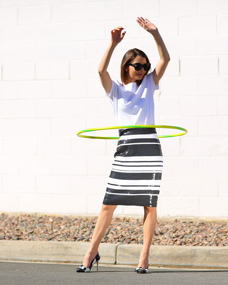 Cute Striped Skirt #kellygolightly #katespade