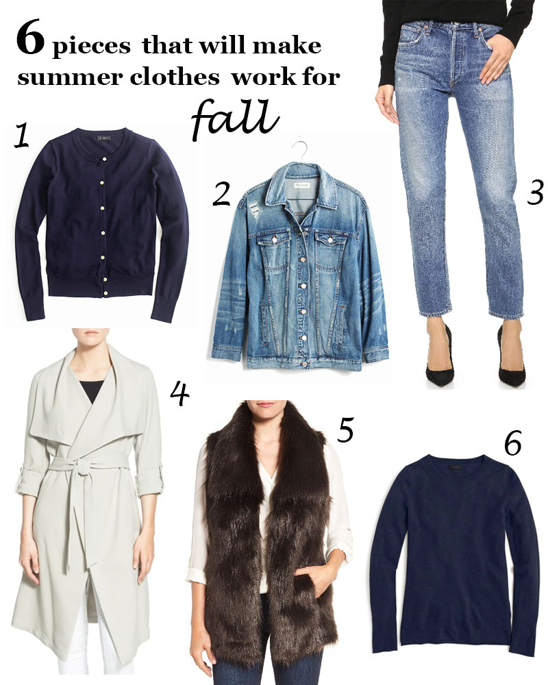 6 Pieces That Will Make Summer Clothes Work for Fall