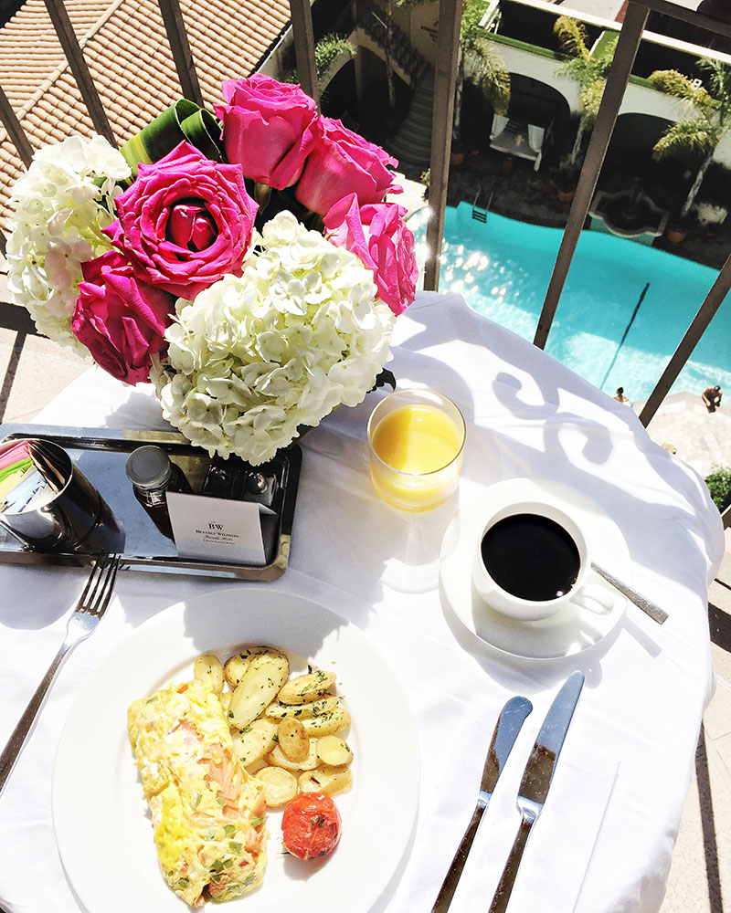 Room Service with a View: Beverly Wilshire: The Pretty Woman Hotel #kellygolightly