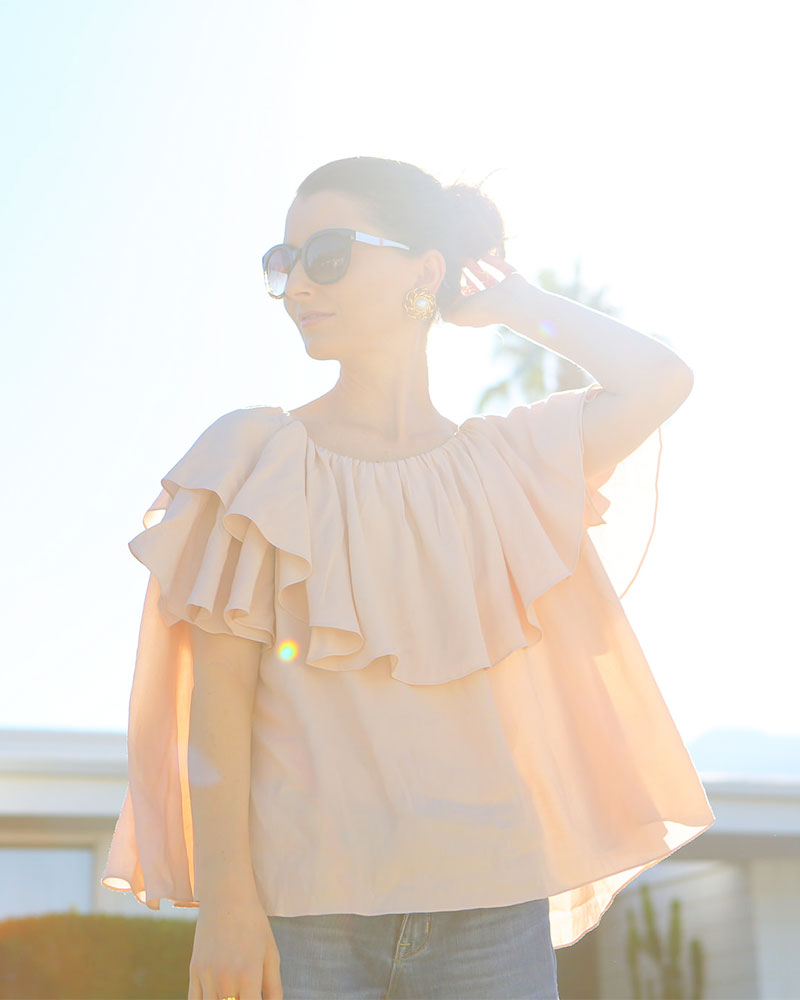 Blush Tops by MLM Label on Fashion Blogger Kelly Golightly