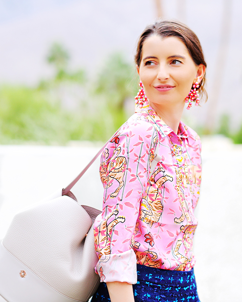 The Preppy Handbook: Fashion blogger Kelly Golightly styles J.Cree x Drake's of London, Sail to Sable, Polo Ralph Lauren, Delman and Dagne Dover for autumn in Palm Springs. #kellygolightly #preppy #preppybloggers #preppystyle #jcrew