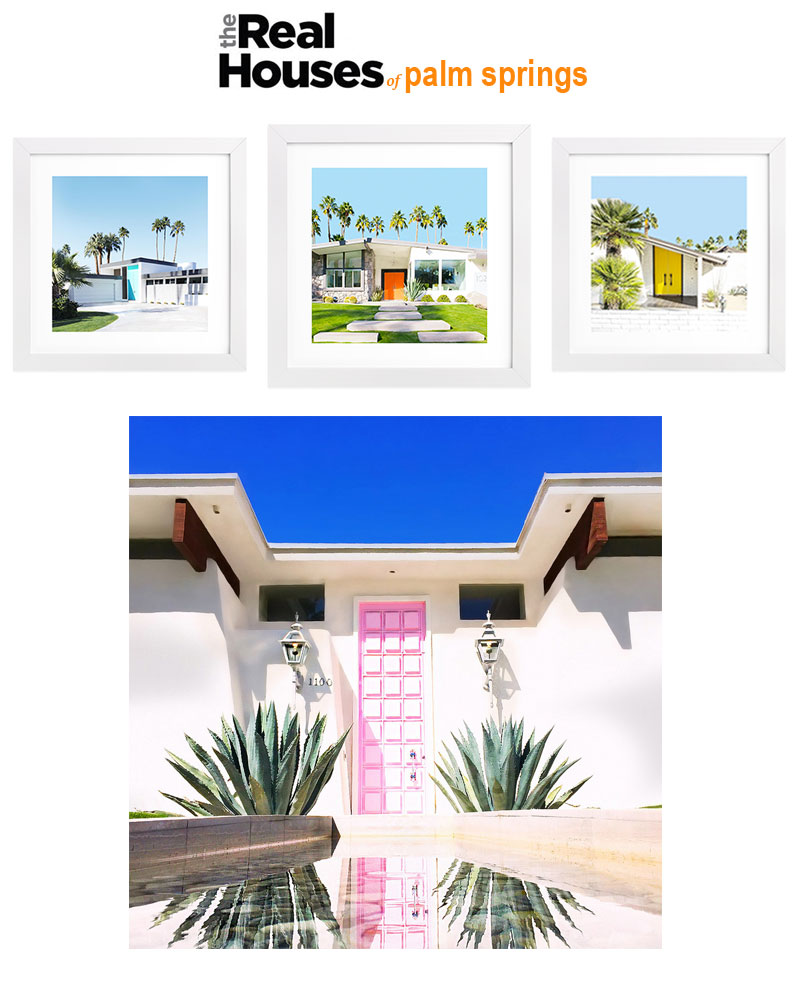 That Pink Door prints + more Palm Springs doors by Kelly Golightly + Fred Baby