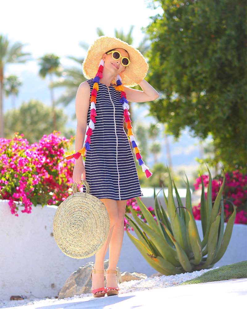Cute Striped Dresses: Sail to Sable stripe dress on fashion blogger Kelly Golightly #nationalstripesday