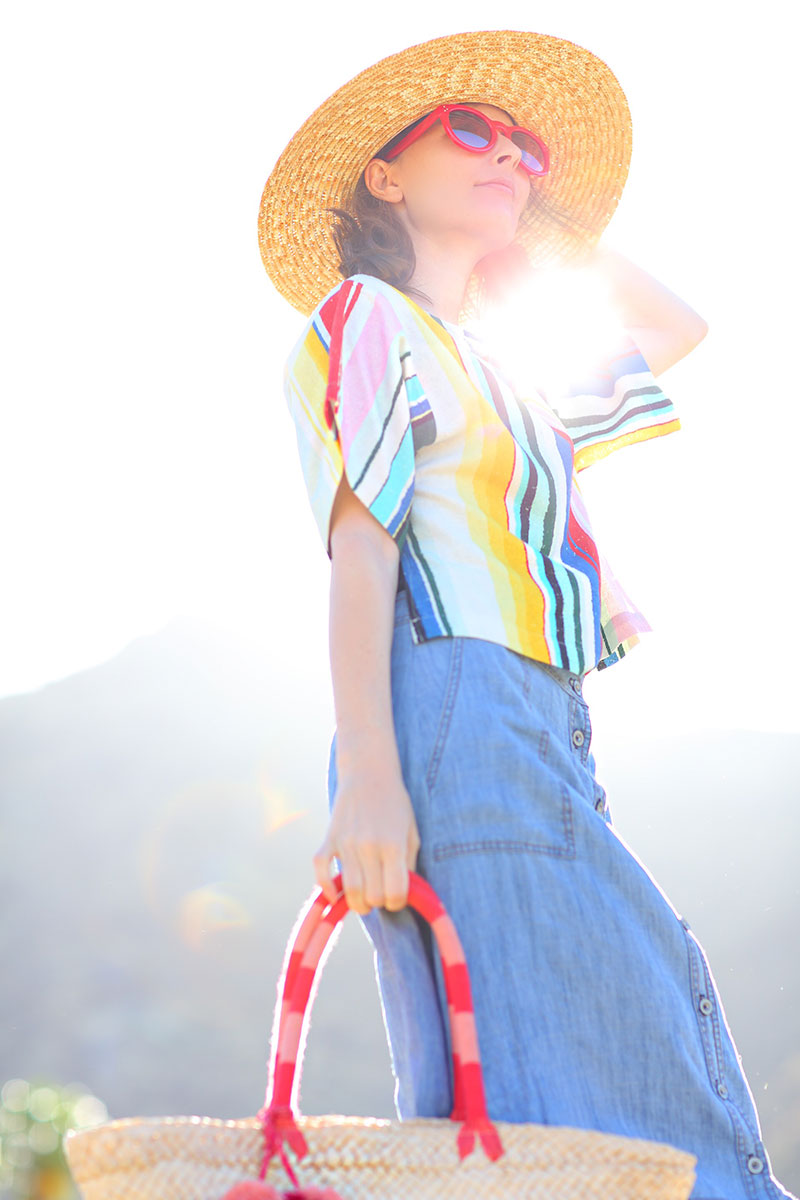 Colorful Striped Tops #kellygolightly #whitny #hatsbyolivia #palmsprings #palmspringsstyle