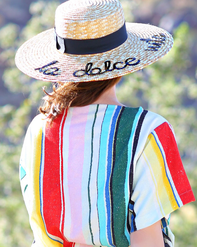 LOVE this La Dolce Vita Hat! #kellygolightly #whitny #hatsbyolivia #palmsprings #palmspringsstyle