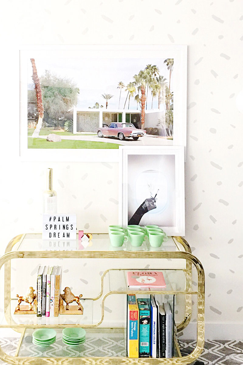 How to Style a Bar Cart #kellygolightly