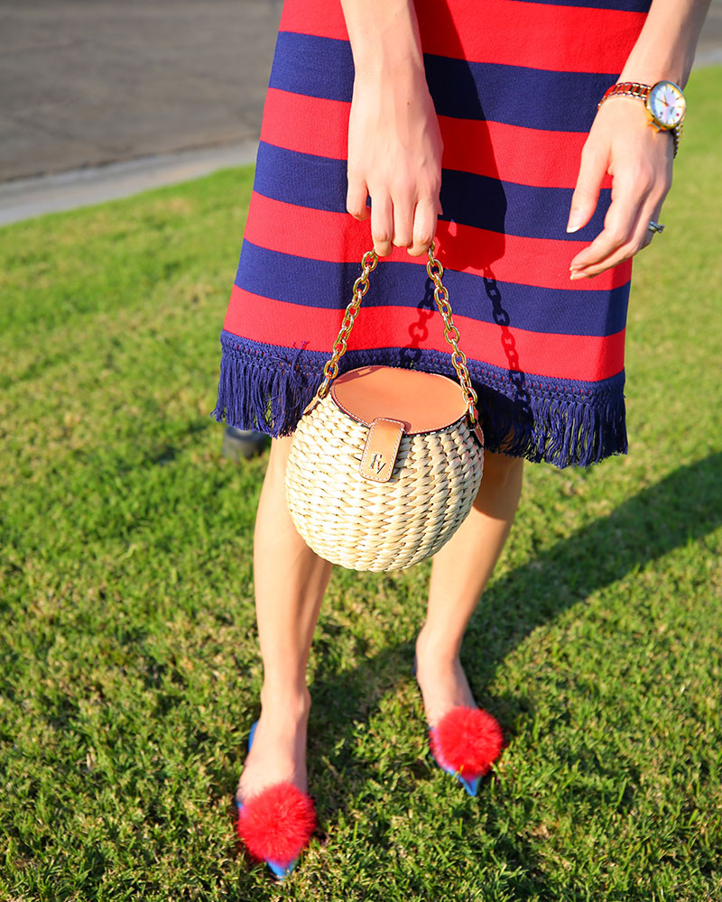 Cute Straw Bags & Striped Dresses for Summer
