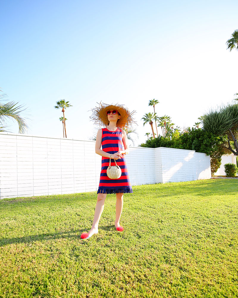 Cute Red & NavyStriped Dresses for Summer