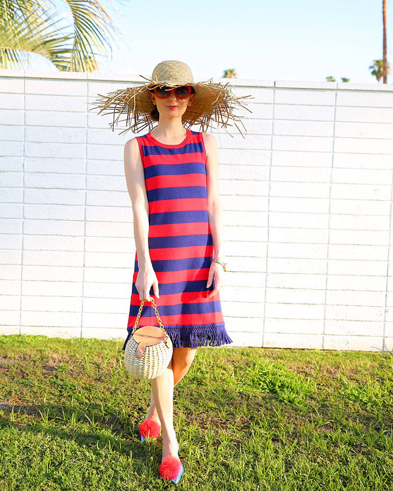 Cute Pom Pom Shoes & Striped Dresses for Summer