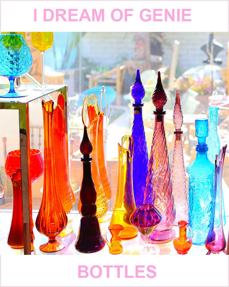 Where to find new and vintage genie bottles. #geniebottles #geniejars #blenkoglass #muranoglass #joecariati #jonathanadler