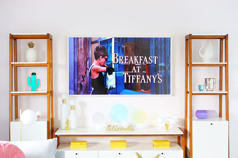 Breakfast at Tiffany's looks amazing on The Frame by Samsung - a TV that looks like art!