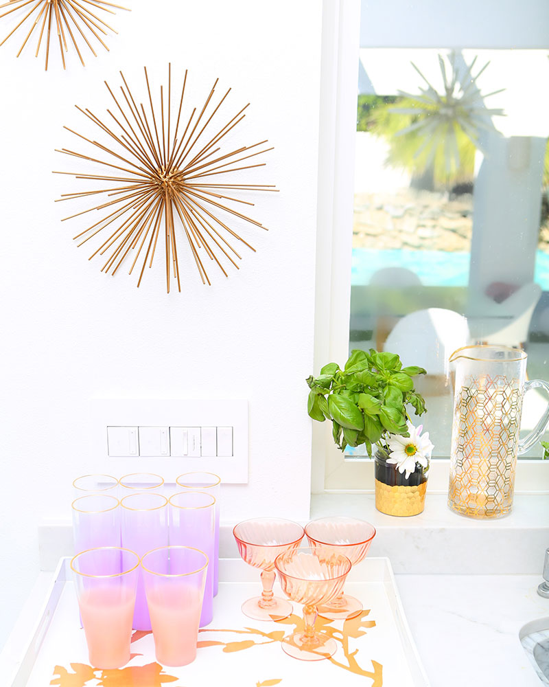 Love this colorful glassware collection! #dreamkitchen #villagolightly #kellygolightly